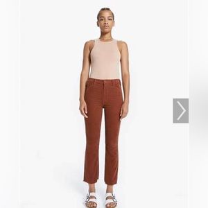 Mother Denim The Hustler Ankle Fray in Coconut Shell